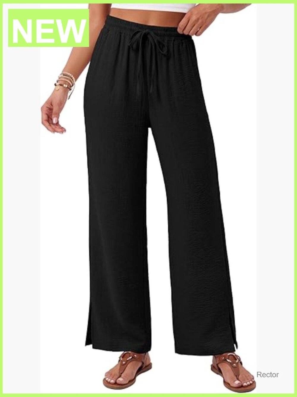 Wide Leg Palazzo Lounge Pants with Pockets Casual Flowy Trousers
